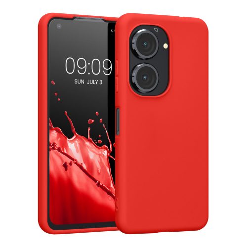 Etui Kwmobile do Asus Zenfone 9, silikonowe, czerwone, 59449.09