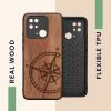 Etui Kwmobile do Xiaomi Redmi 10C, drewno, brąz, 59468.01