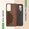 Etui Kwmobile do Xiaomi 12 Lite, drewno, brąz, 59408.02