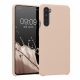 Etui Kwmobile do OnePlus Nord, silikon, kremowy, 51871.225