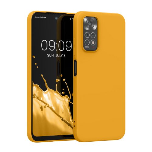 Etui kwmobile do Xiaomi Redmi Note 11/Redmi Note 11S, silikon, pomarańczowy, 57368.191