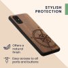 Etui kwmobile do Samsunga Galaxy A51, Drewno, Brąz, 51432.05