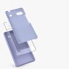 Etui kwmobile do Google Pixel 6a, silikonowe, fioletowe, 57815.139