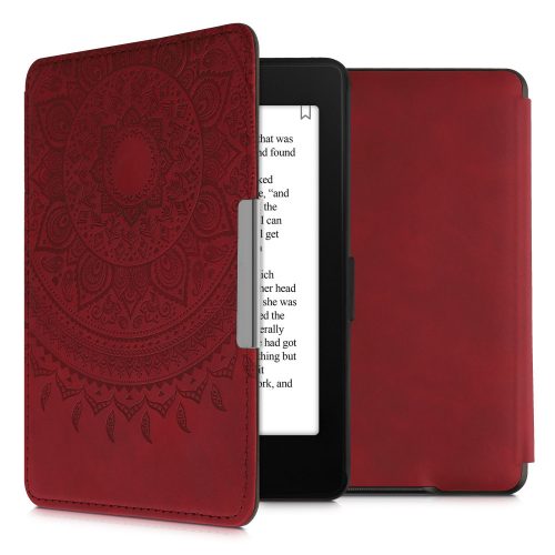 Pokrowiec kwmobile na Amazon Kindle Paperwhite 7, Skóra ekologiczna, Czerwony, 49747.22