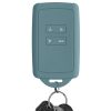 Etui na kluczyk samochodowy kwmobile do Renault/Dacia 4 przyciski - Keyless Go, silikon, zielony, 48035.206