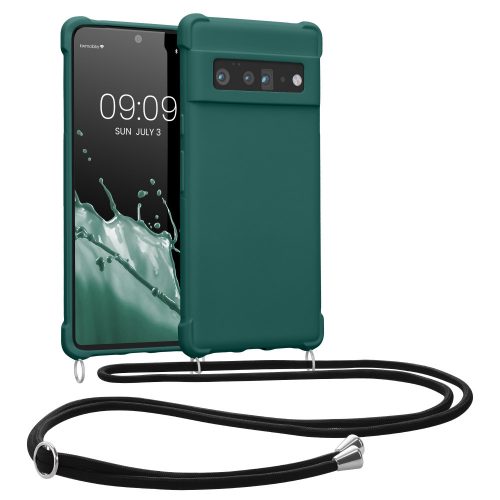 Etui Kwmobile do Google Pixel 6 Pro, zielone, silikonowe, 55917.78