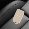 Etui na kluczyk samochodowy kwmobile do Renault/Dacia 4 przyciski - Keyless Go, silikon, kremowy, 48035.16