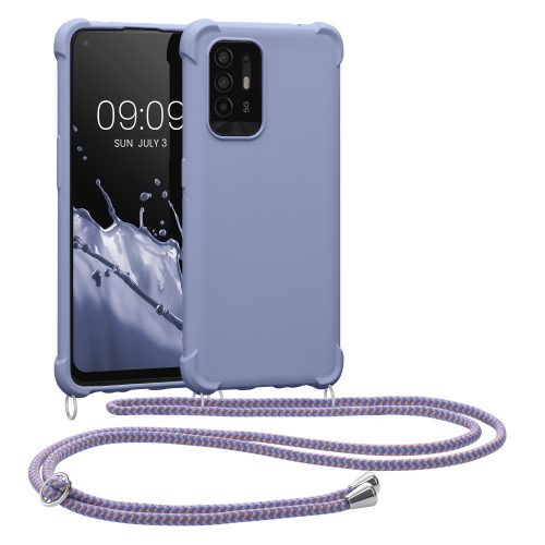 Zderzak kwmobile do OPPO A94 5G, silikon, fioletowy, 59144.108