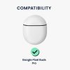 Etui kwmobile do Google Pixel Buds Pro, silikonowe, biało-czarne, 60099.02