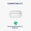 Etui kwmobile do Samsung Galaxy Buds 2 Pro/Galaxy Buds 2/Galaxy Buds Live, silikon, czarny/biały, 58155.02