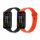 Zestaw 2 pasków kwmobile do Xiaomi Redmi Smart Band Pro, silikon, czarny/pomarańczowy, 57425.05