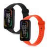 Zestaw 2 pasków kwmobile do Xiaomi Redmi Smart Band Pro, silikon, czarny/pomarańczowy, 57425.05