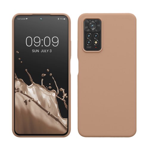 Etui kwmobile do Xiaomi Redmi Note 11 Pro/Redmi Note 11 Pro 5G/Redmi Note 12 Pro, Silikon, Brązowy, 57373.246