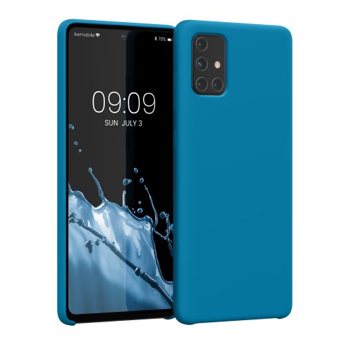 Etui kwmobile do Samsunga Galaxy A71, Silikon, Niebieski, 51209.224